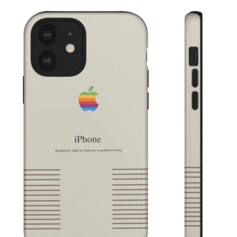 Retro macintosh phone case